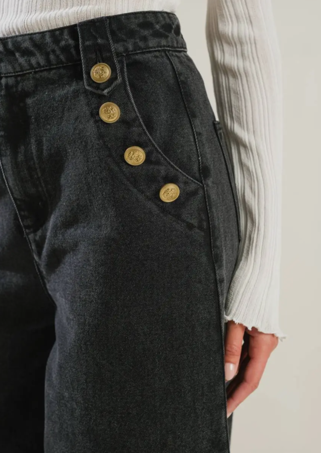 Washed Denim Jeans