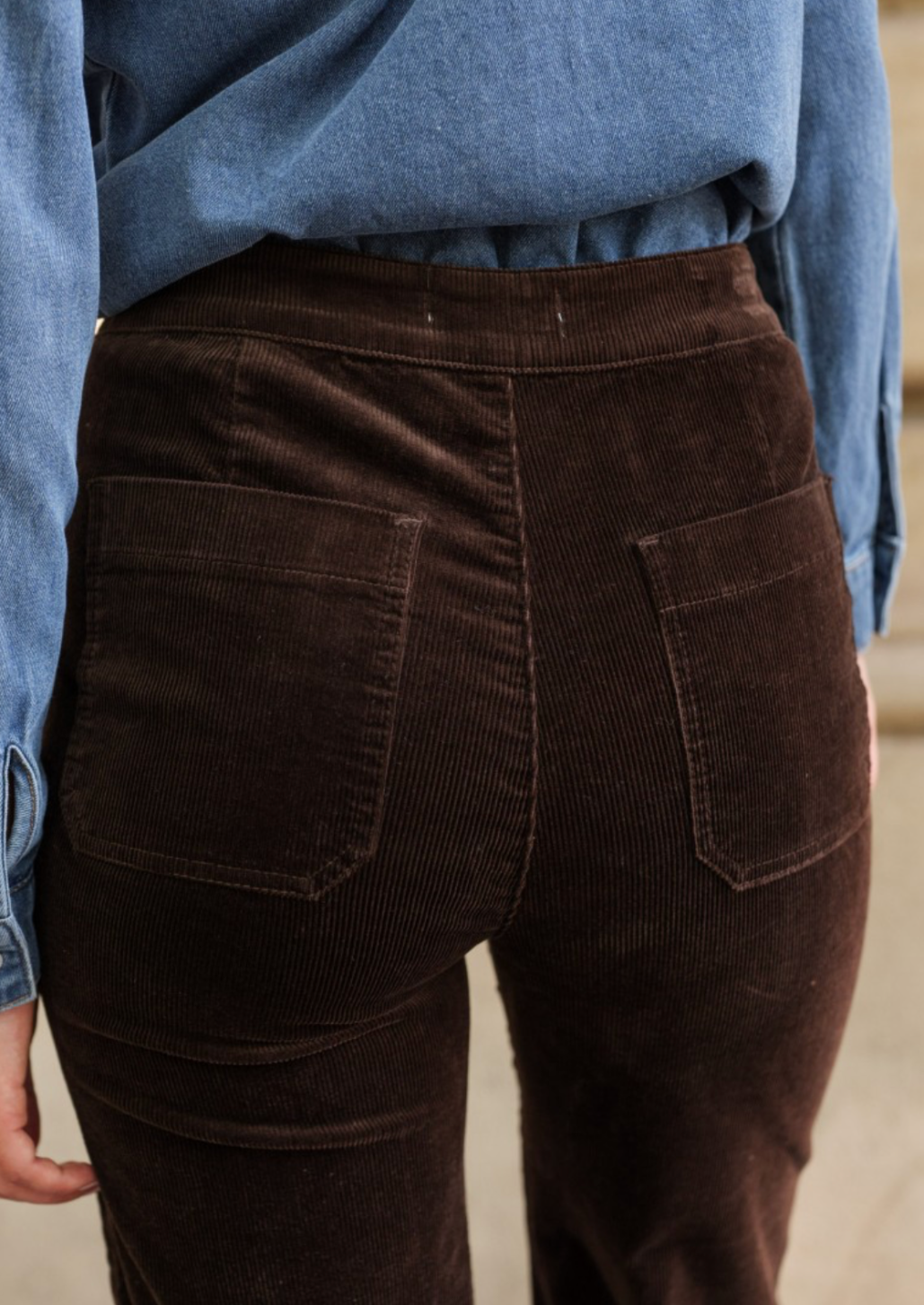 Cord Victorine Chocolate Trousers