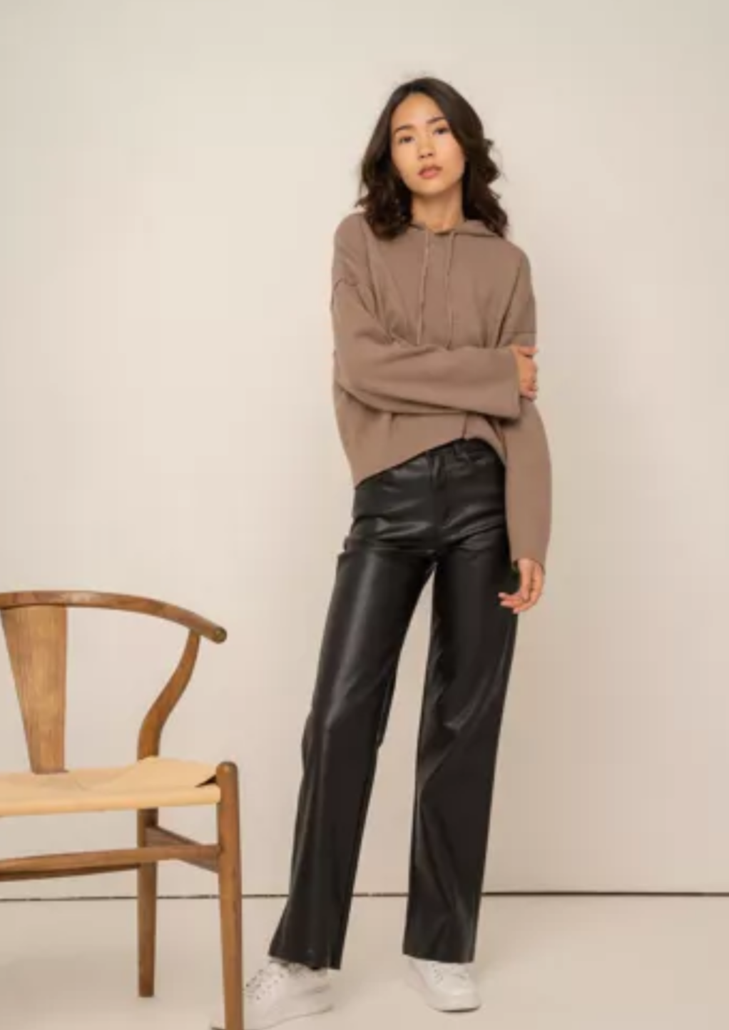 Barbara Faux Leather Trousers