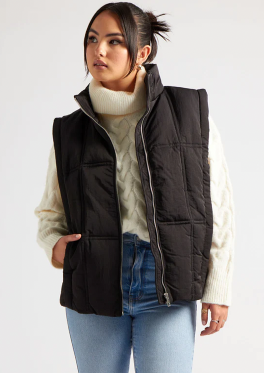 Black Padded Gilet