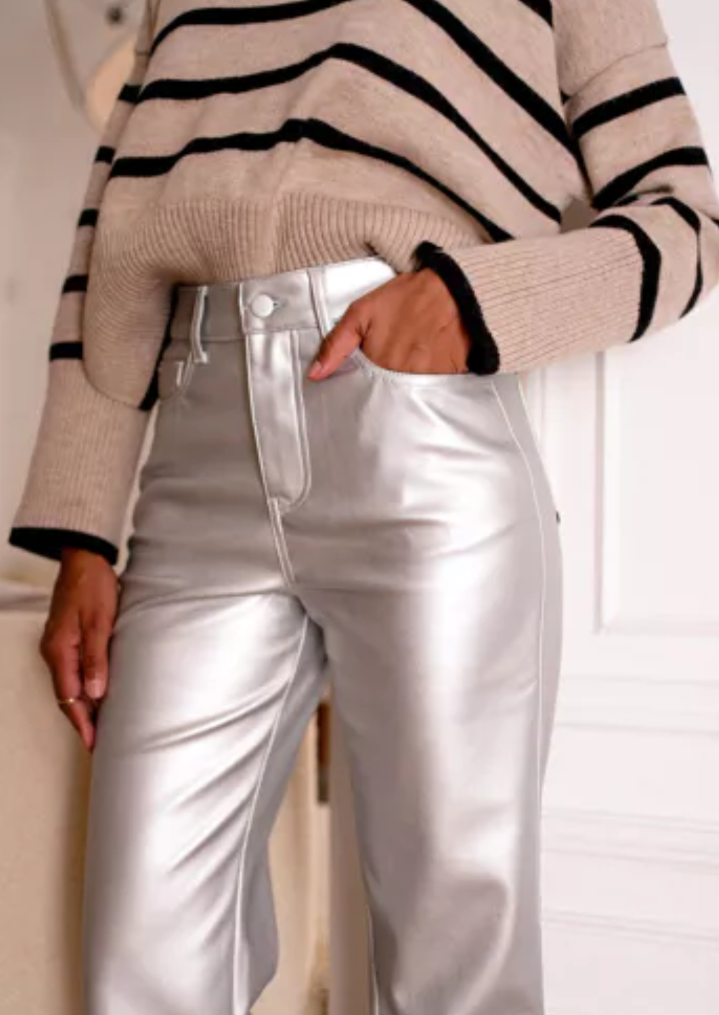 Solange Silver Trousers