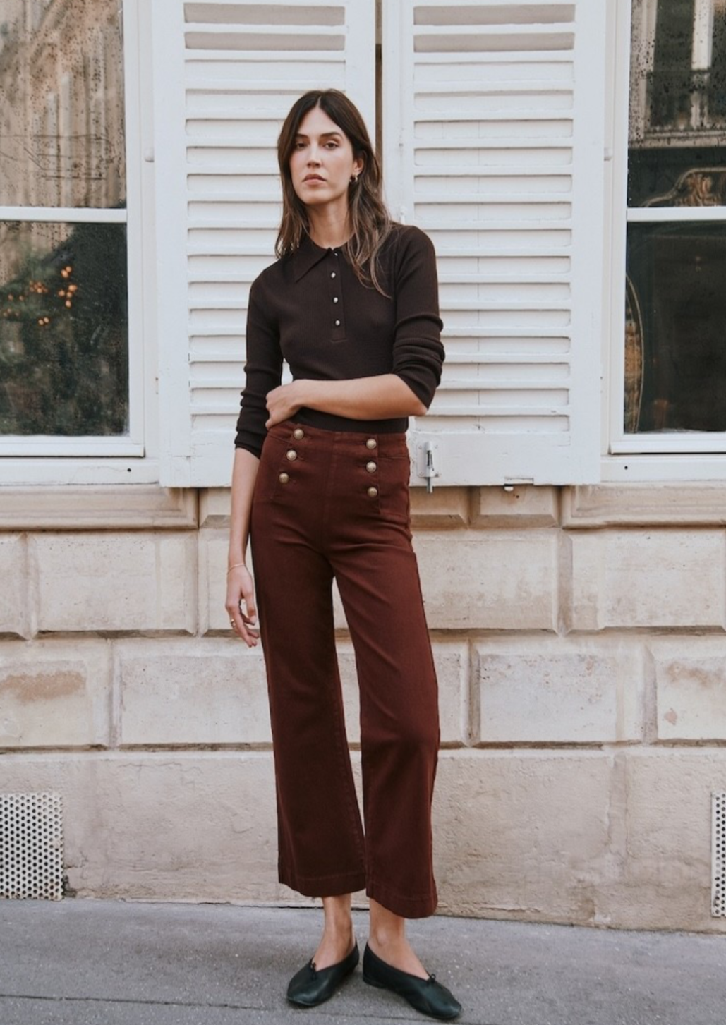 Paprika Six Button Victorine Jean