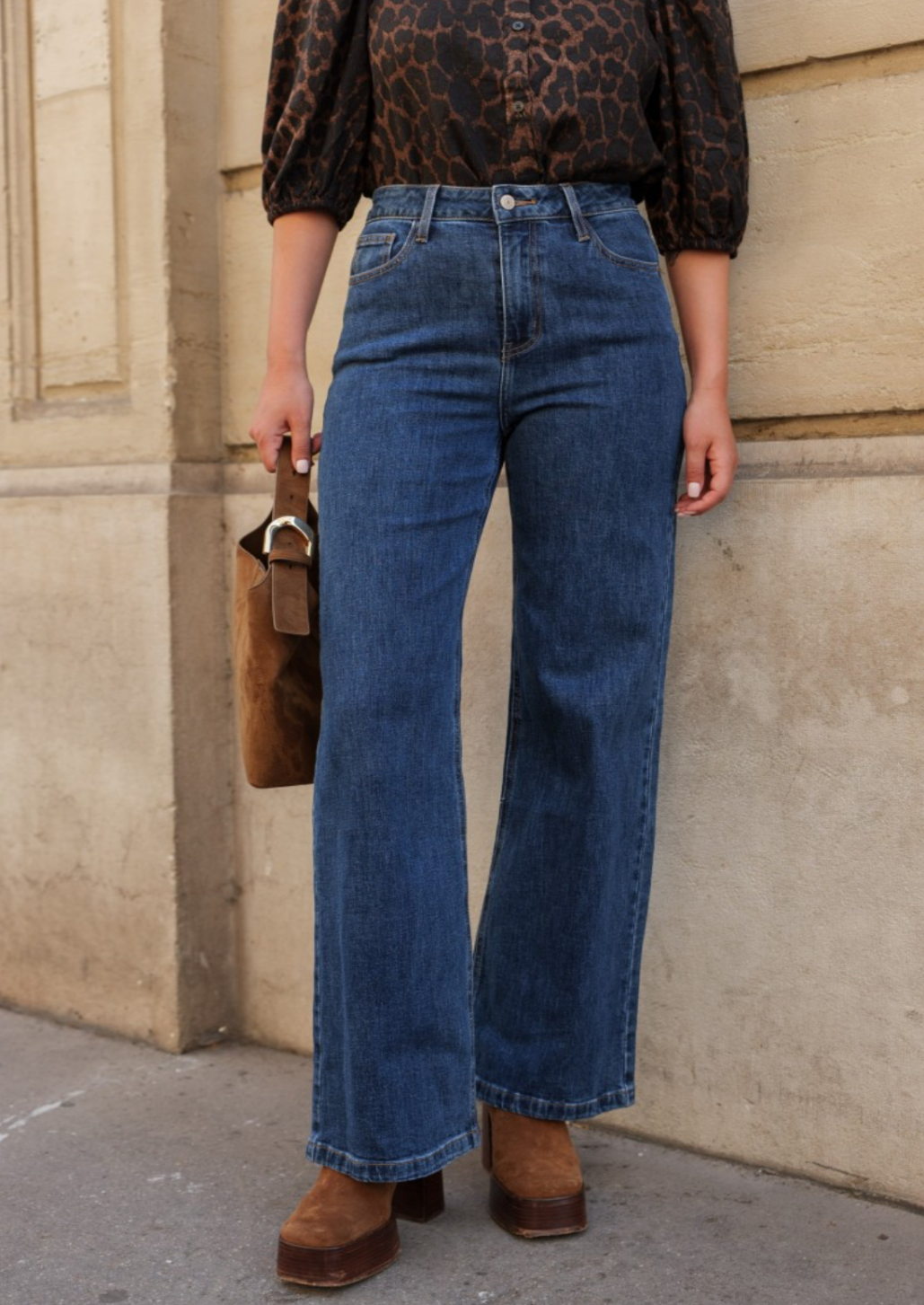 Gabriel Blue Wide Leg Jean