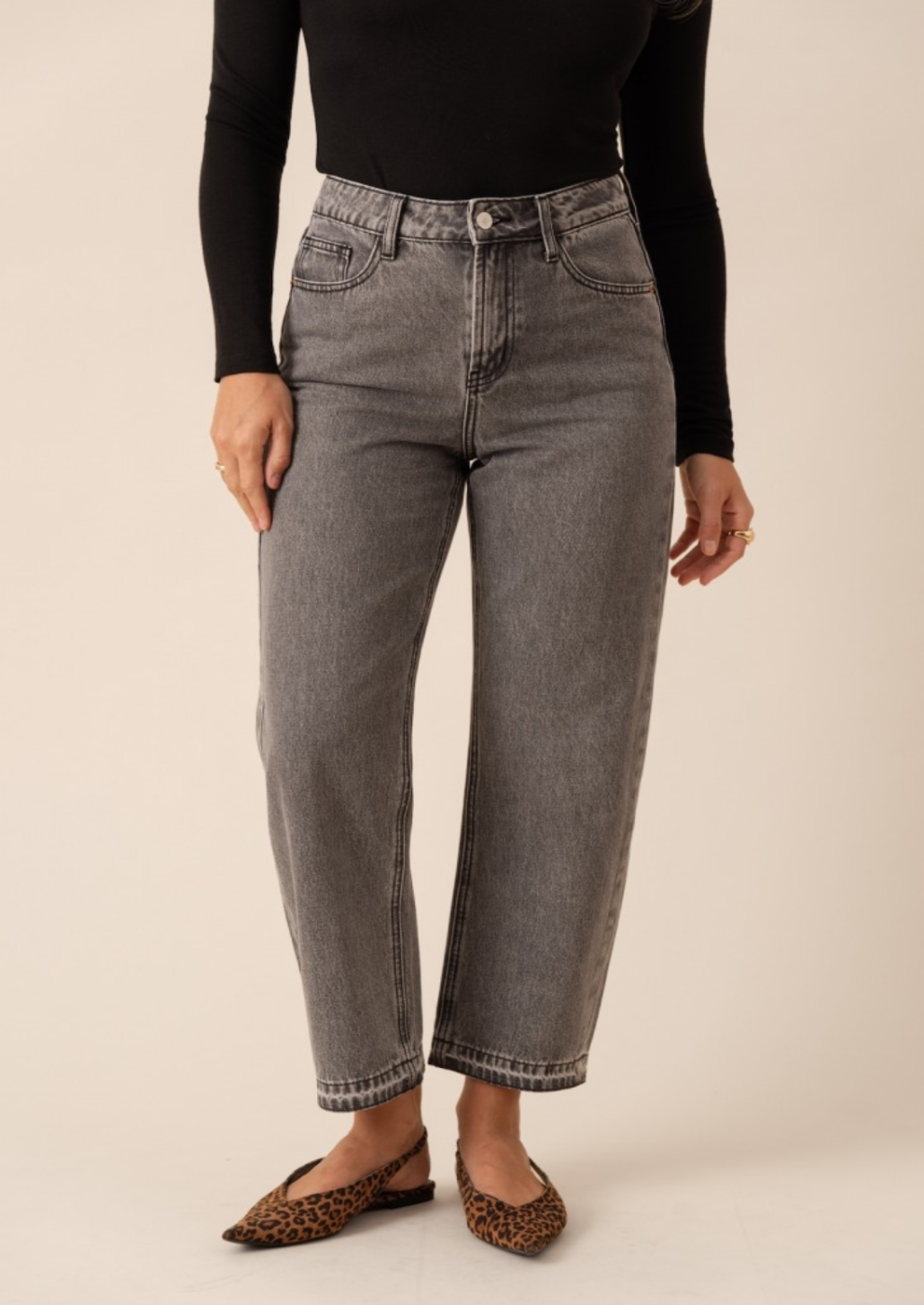 Berry Tapered Grey Jean