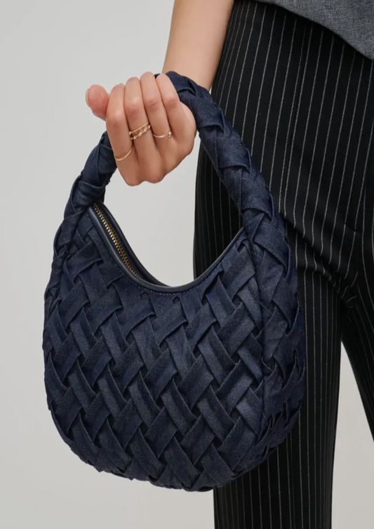 Noreen Denim Woven Bag