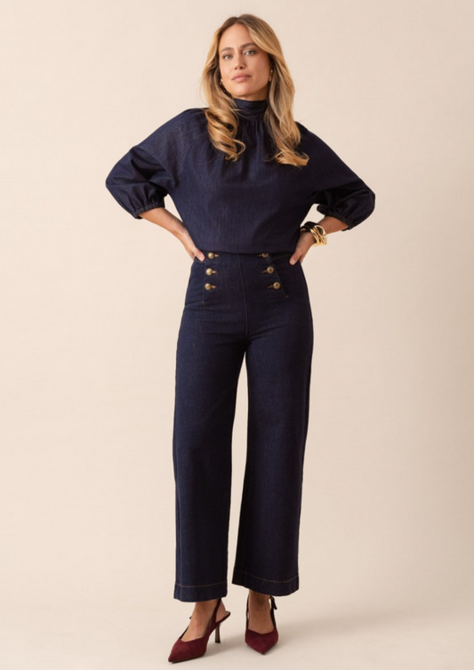 6 Button Victorine Jean