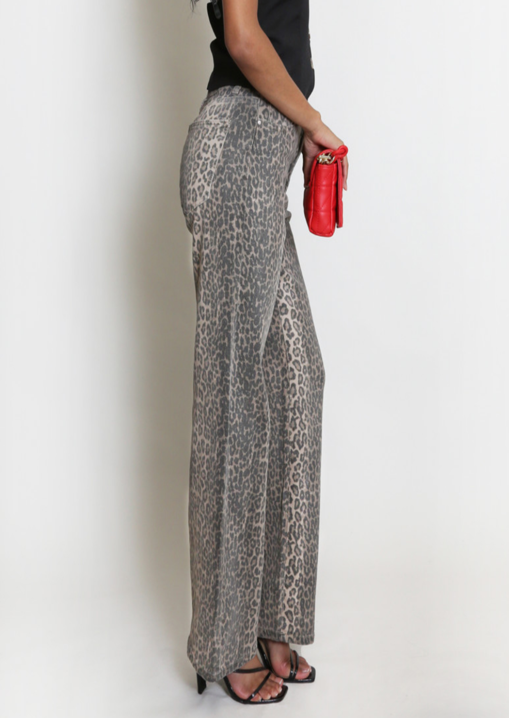 Leopard Print Dad Fit Jean