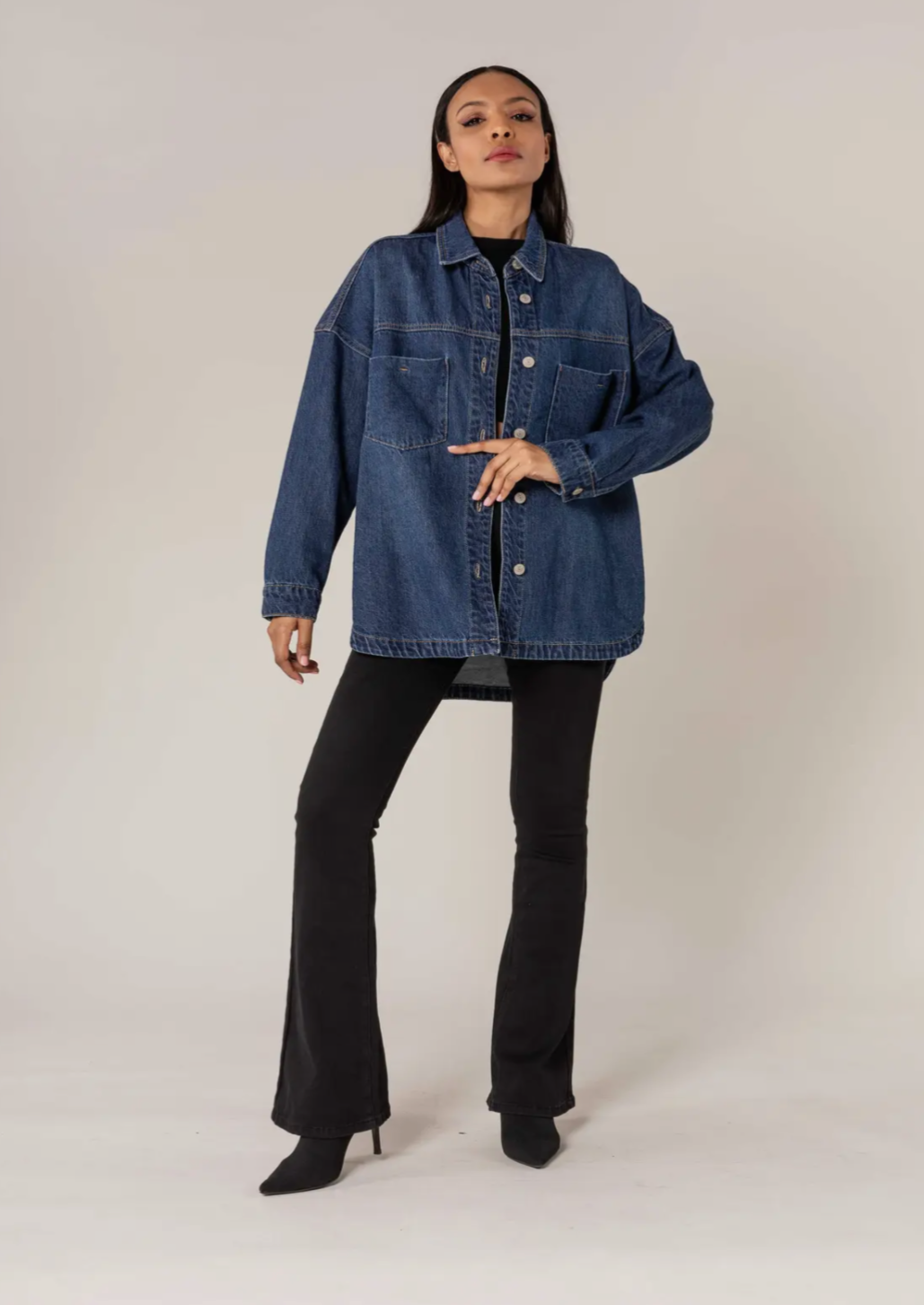 Oversized Denim Shacket