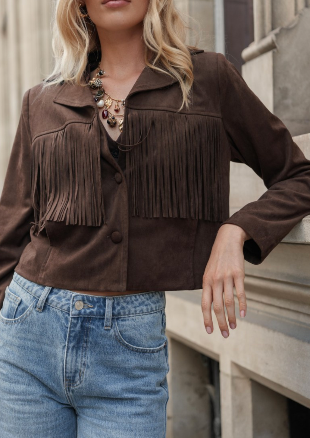 Dory Suede Tassel Jacket