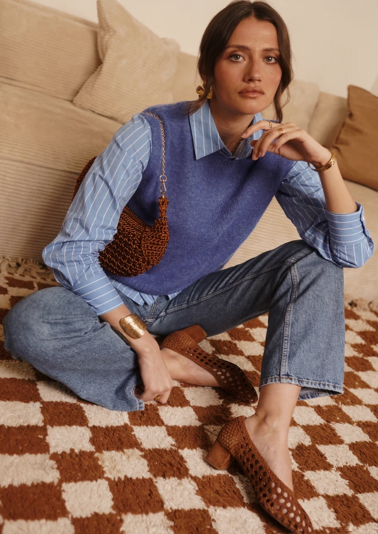 Sleeveless Knitted Sweater