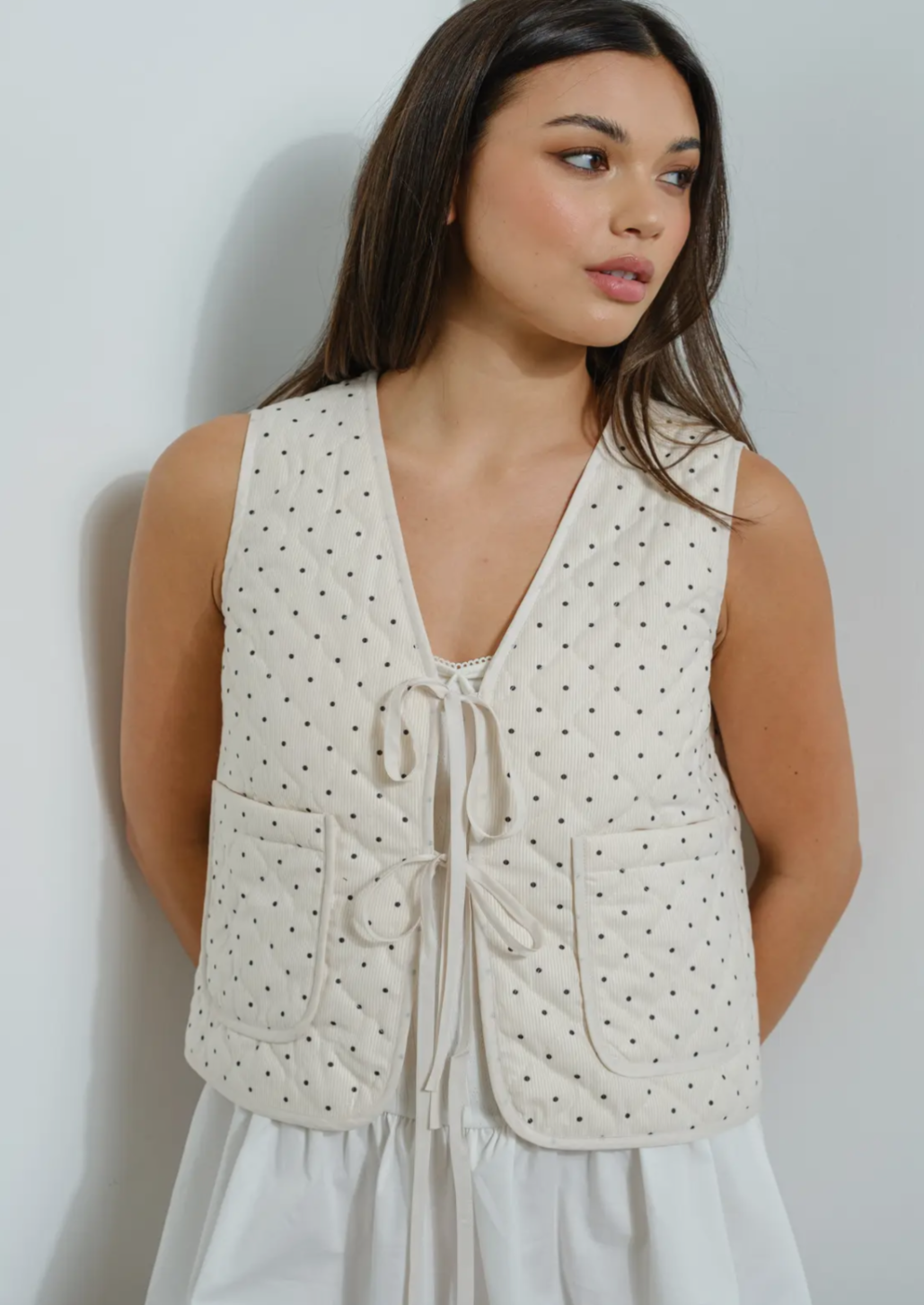 Polka Dot Quilted Jacket