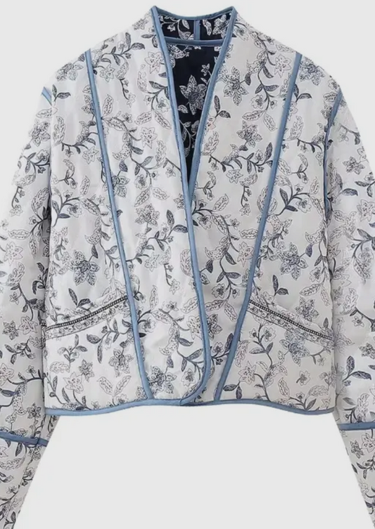 Printed Quilted Reversable Jacket