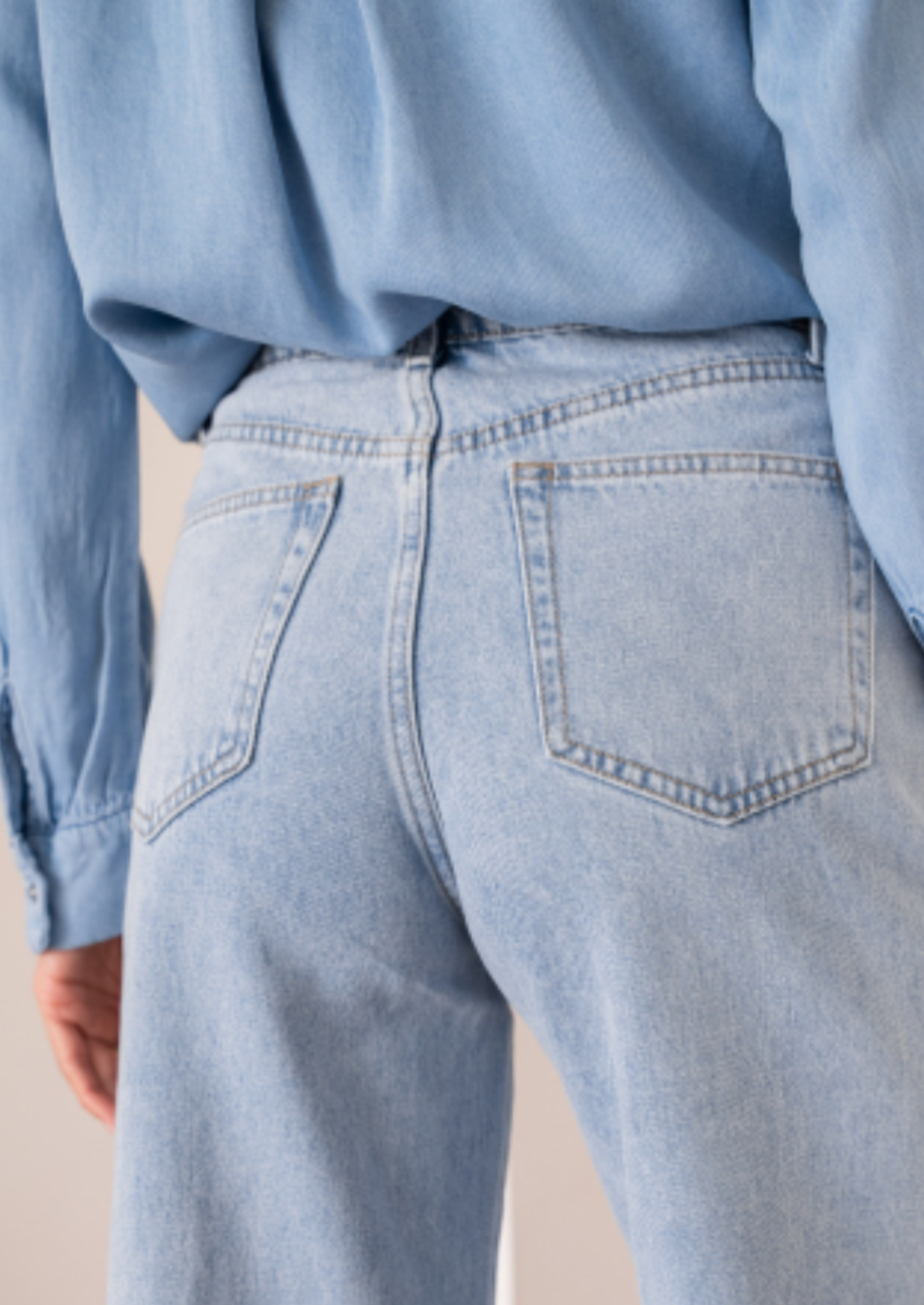 Dove Pale Blue Wide Jean