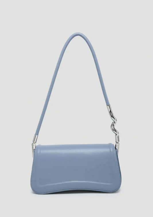 Blue Toronto Detailed Edge Shoulder Bag