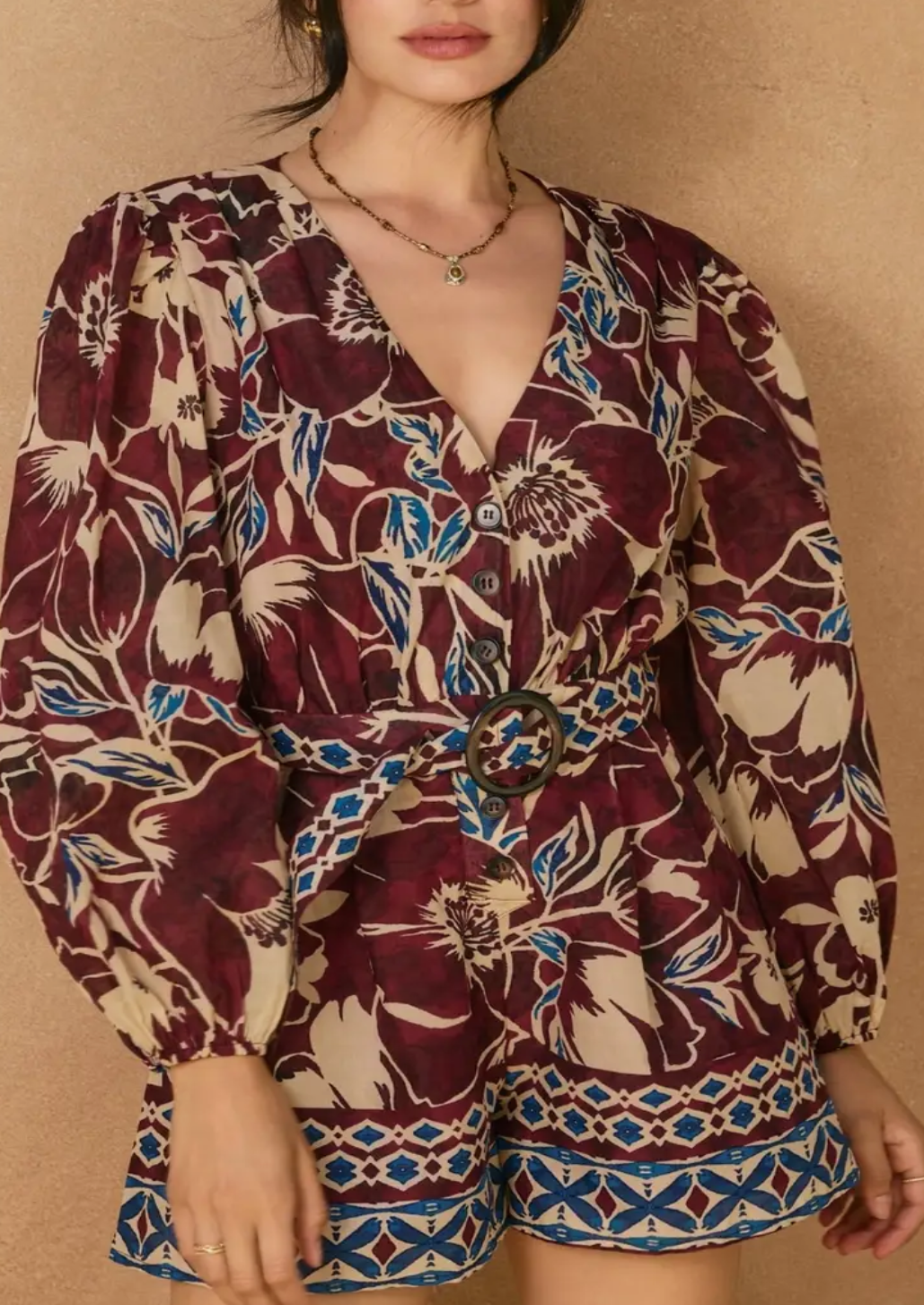 Serene Bubble Sleeve Playsuit