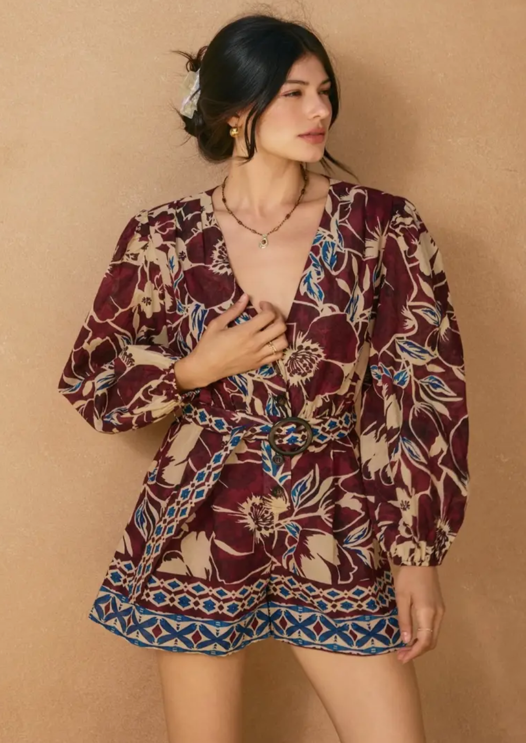 Serene Bubble Sleeve Playsuit