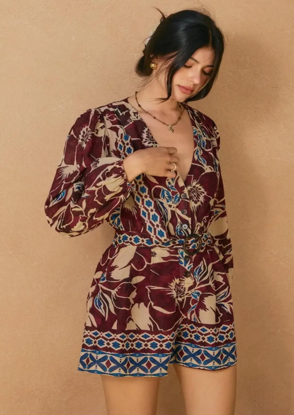 Serene Bubble Sleeve Playsuit