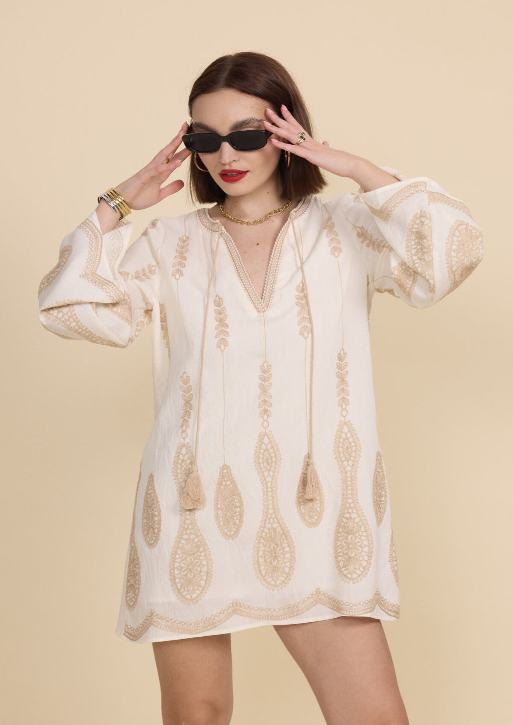 Broidery Tunic Dress