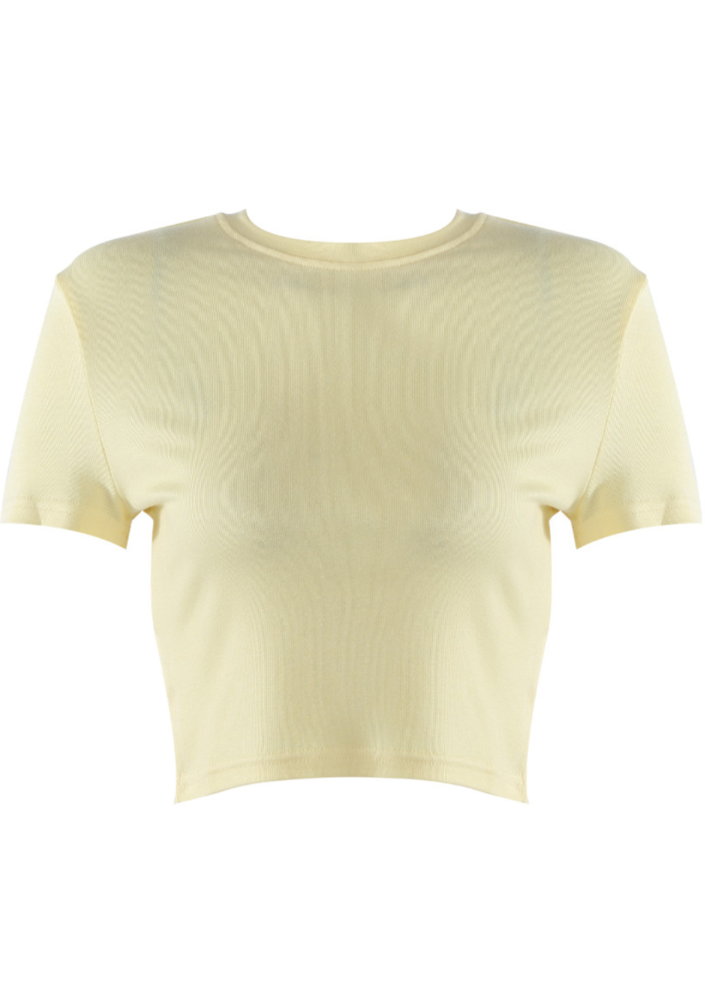 Ribbed Buttermilk Yellow T Shirt