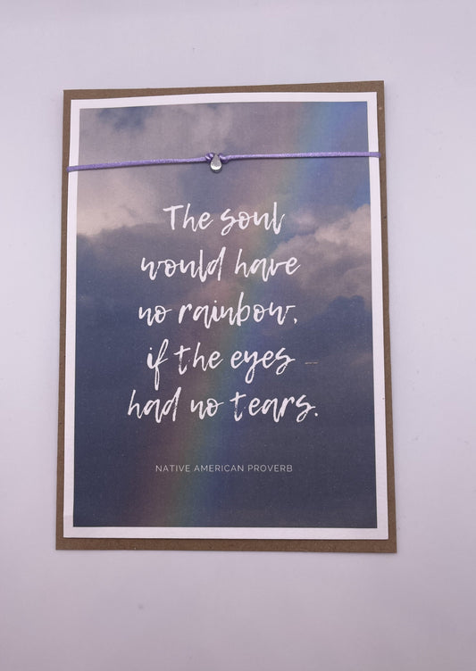 Narratorium Quote Bracelet Rainbow