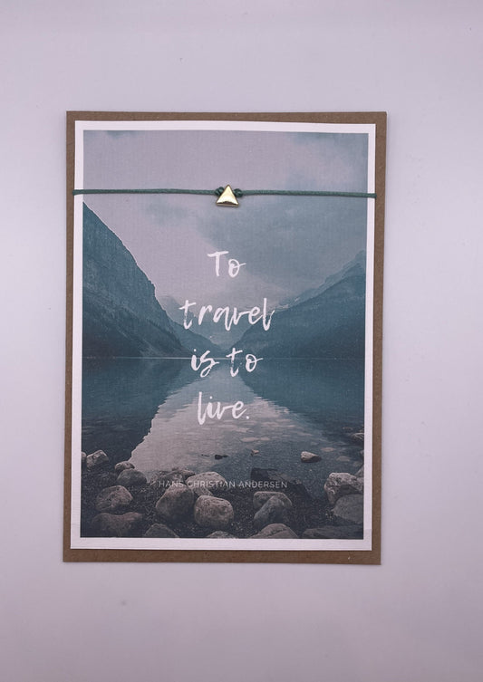 Narratorium Quote Bracelet Travel Lover