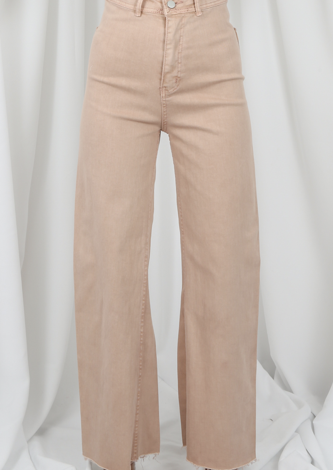 Pink Wide Leg Jeans
