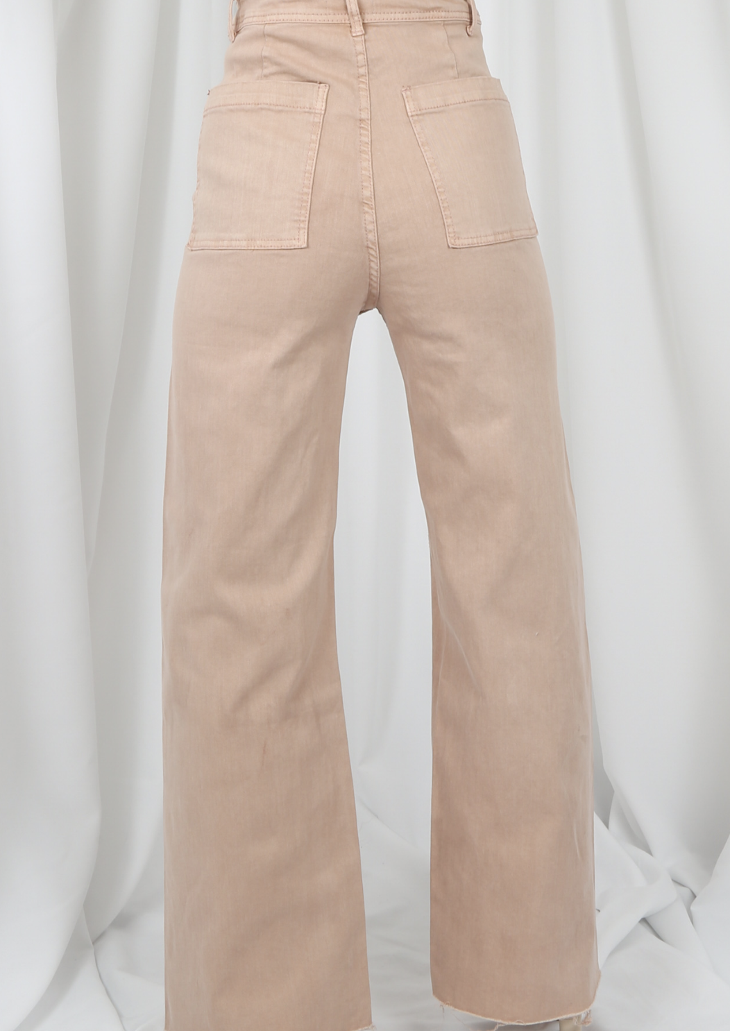 Pink Wide Leg Jeans