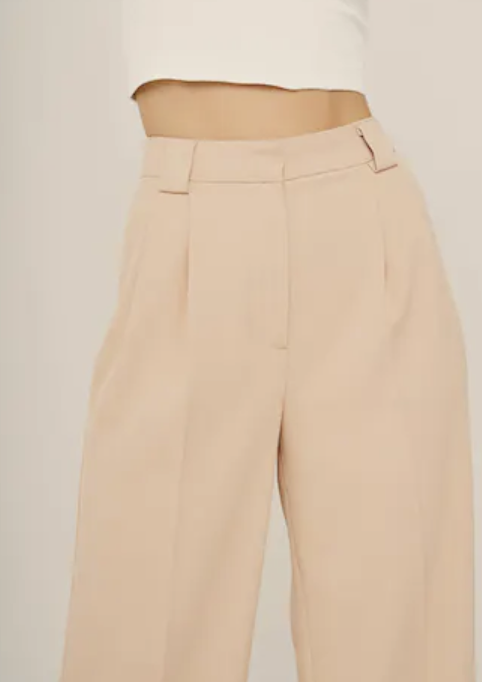 Pink Pantalon Tailored Constance Sable