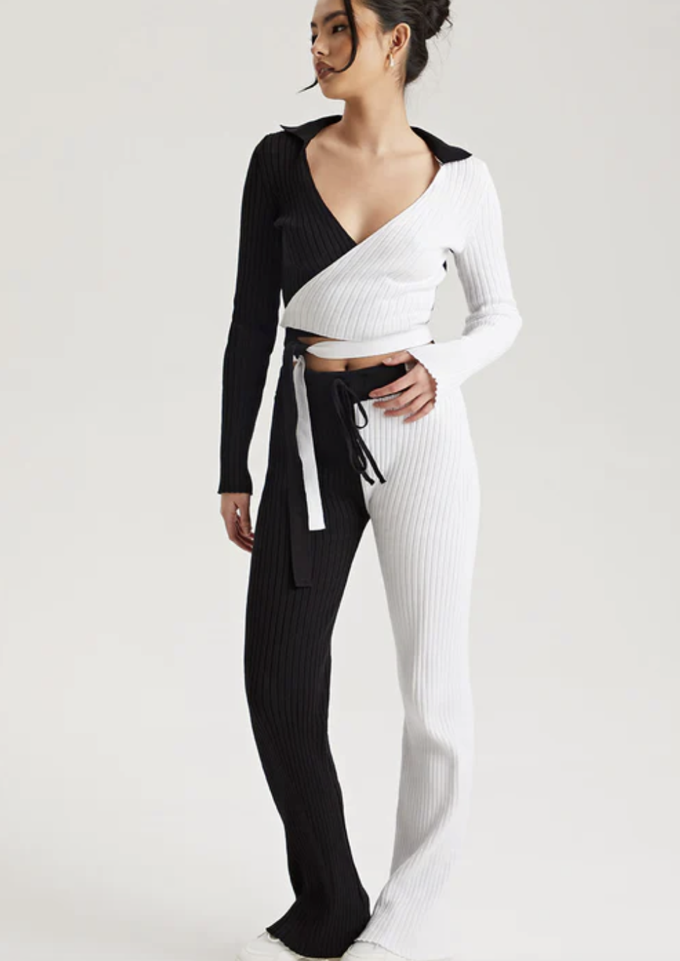 Colour Block Trousers
