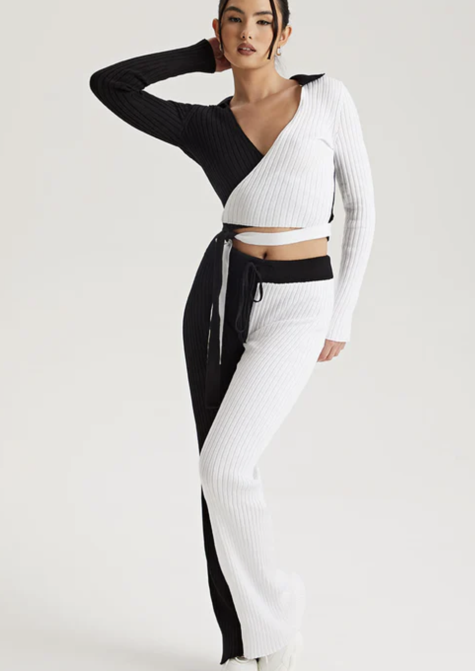 Colour Block Trousers