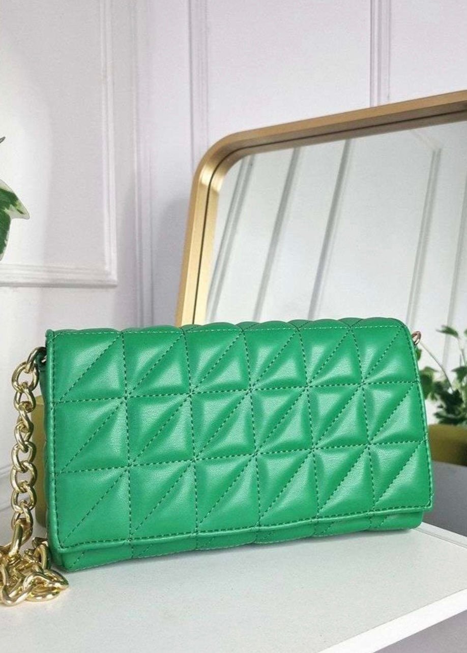 Green Padded Handbag